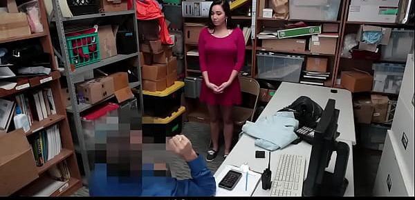  Shoplifter Stripped and Fucked By Cop